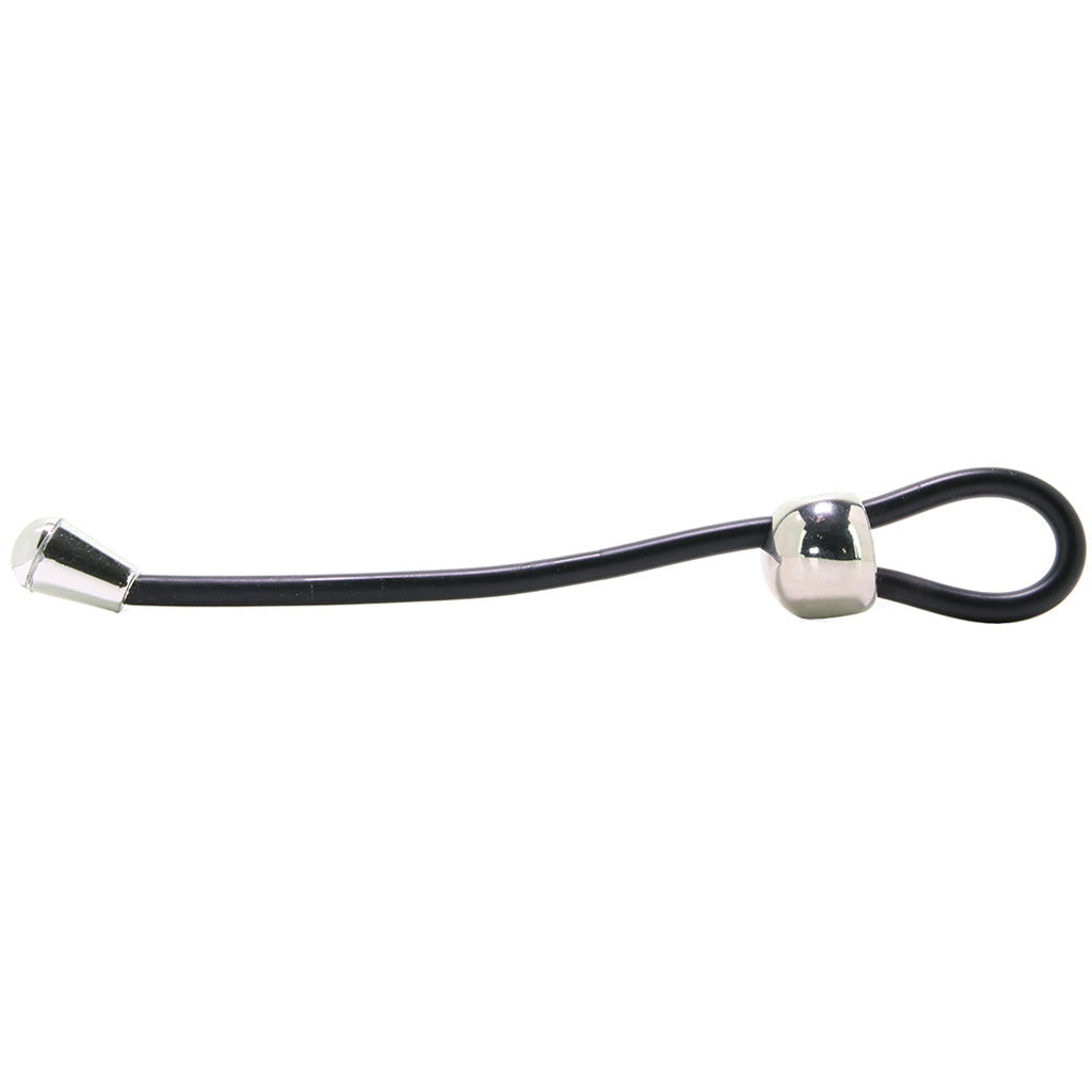 E-Z Cinch Silicone Lasso Cock Ring in Black - Tophatter's Adult Products Cock Rings - Tophatter Daily Deals