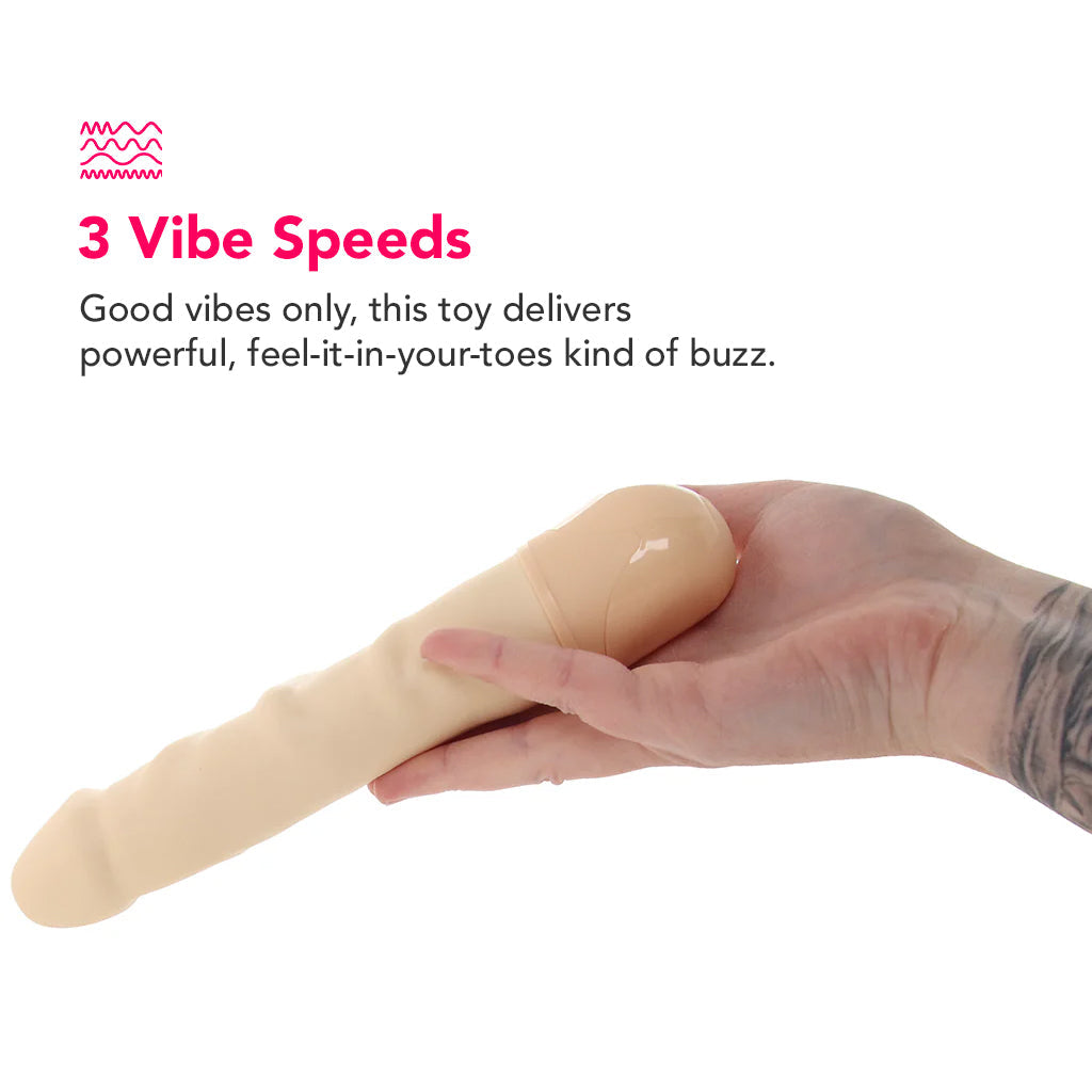 Waterproof Power Stud Rod Vibe in Ivory Dildo Sex Toys > Vibrating Dildos - Tophatter Daily Deals