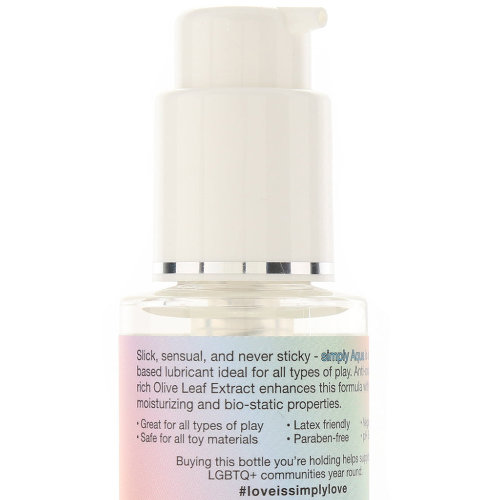Simply Aqua Special Edition Lube 4oz/120ml - Tophatter's Adult Products Lubes and Lotions > Water Based Sex Lubes - Tophatter Daily Deals
