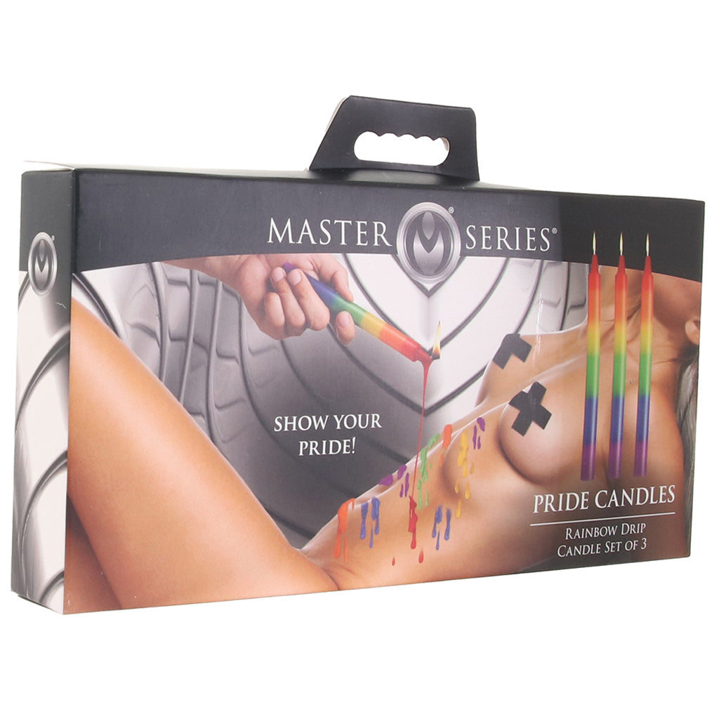 Master Series Pride Rainbow Drip Candles - Tophatter's Adult Sex Toys Online Bondage and Fetish > Tools & Accessories - Tophatter Daily Deals