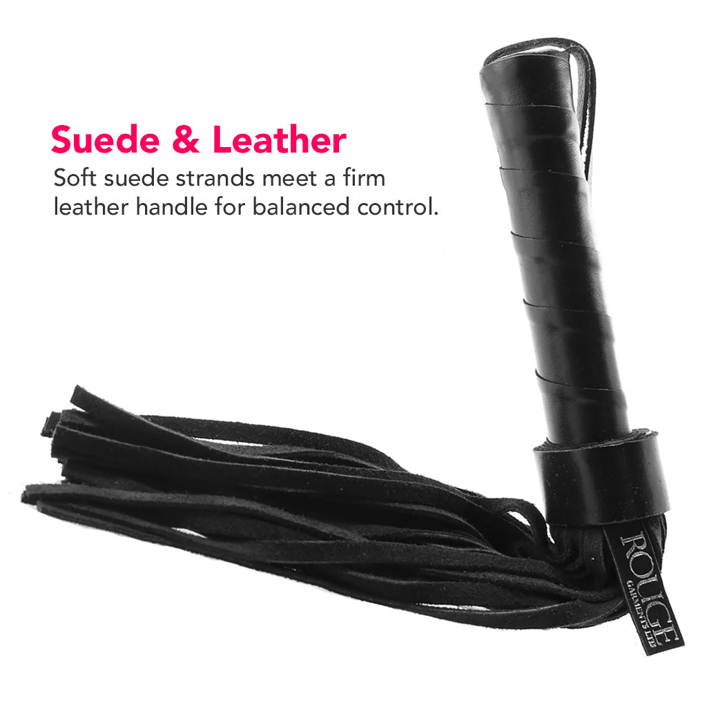 Short Suede Flogger in Black Bondage and Fetish > Whips and Crops - Tophatter Daily Deals