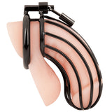 Blue Line Prisoner Cock Cage in Black - Tophatter's Adult Products Bondage and Fetish > Cock and Ball Devices - Tophatter Daily Deals