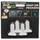 Big Ballers Snap-On Peckers in Glow-In-The-Dark - Tophatter's Adult Sex Toys Online Novelties 'n Parties - Tophatter Daily Deals