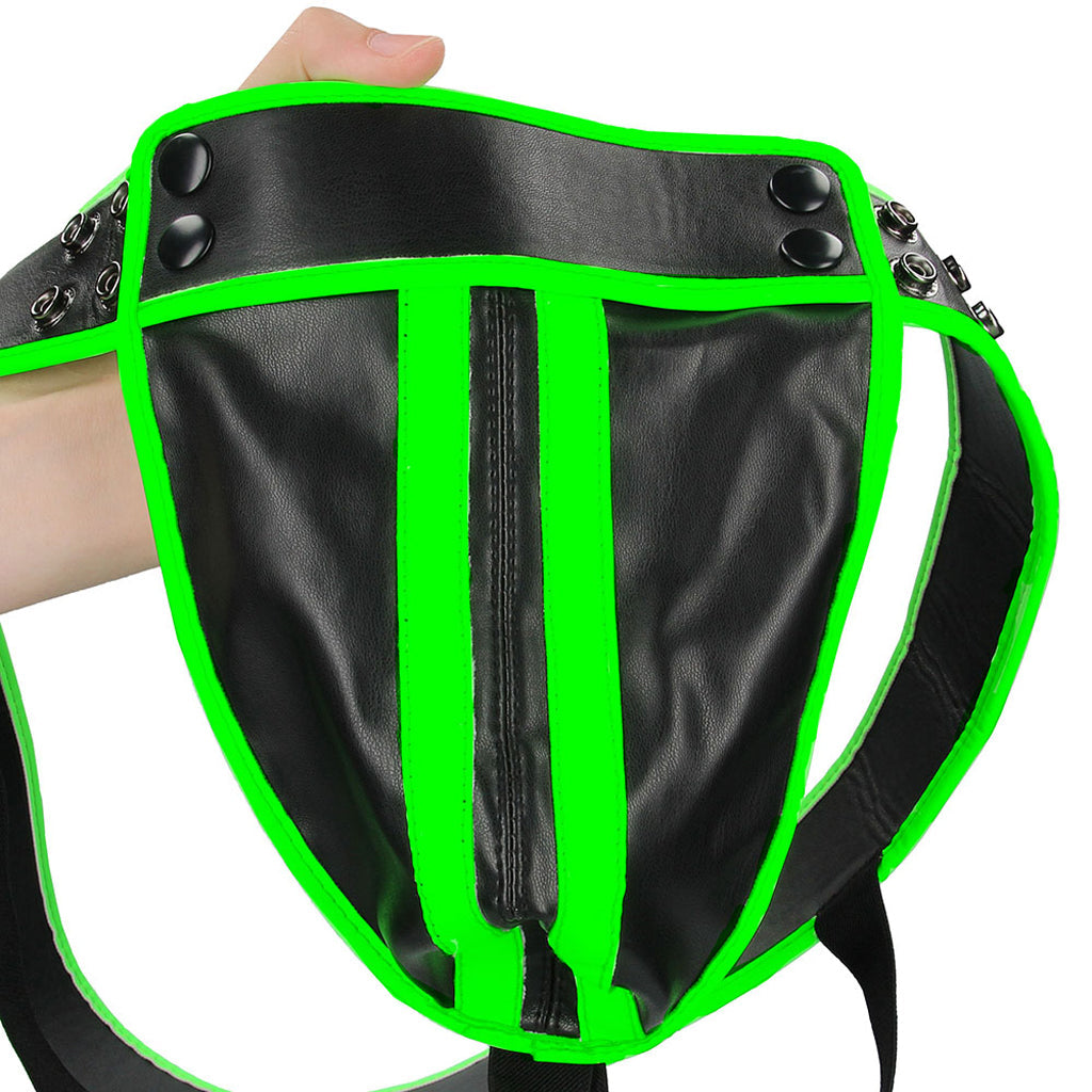 Ouch! Glow In The Dark Striped Jock Strap /XL Bondage and Fetish > Men's Bondage Wear - Tophatter Daily Deals