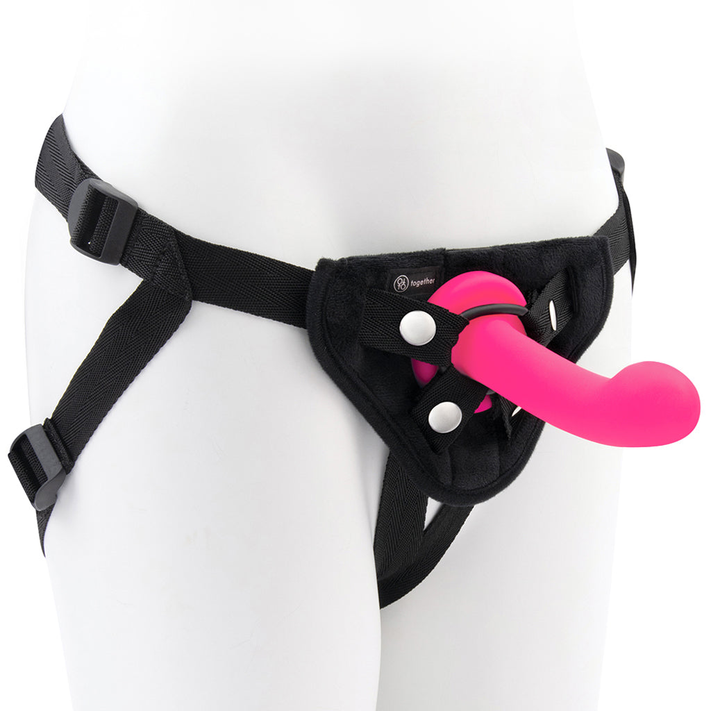 Together 5.5 Inch Dildo and Harness Set Dildo Sex Toys > Strap-On and Harnesses - Tophatter Daily Deals