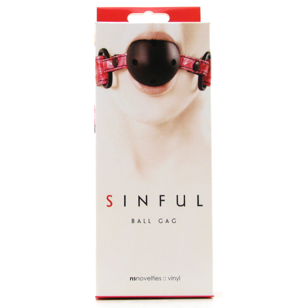 Sinful Ball Gag in Pink Bondage and Fetish > Ball Gags & Mouth Restraints - Tophatter Daily Deals