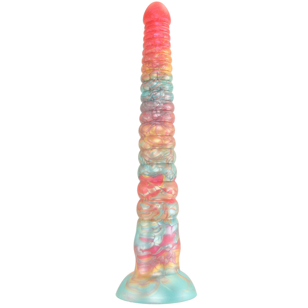 Colours Stacked 12 Inch Dildo in Red/Gold - Tophatter's Vibrator Deals Online Dildo Sex Toys > Non-Phallic Dildos - Tophatter Daily Deals