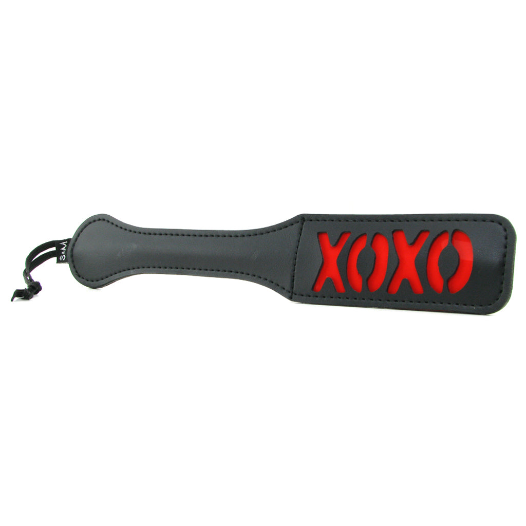 XOXO Paddle in Black - Tophatter's Adult Products Bondage and Fetish > Whips and Crops - Tophatter Daily Deals