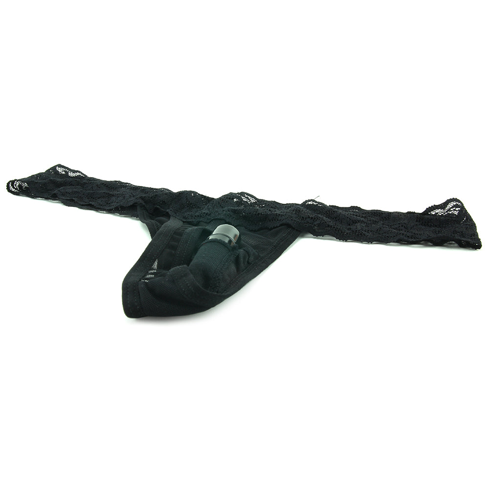 Vibrating Panties with Hidden Vibe Pocket Black /M Vibrators > Wearable & Panty Vibrators - Tophatter Daily Deals