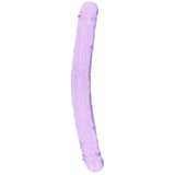 RealRock Crystal Clear Jelly 13 Inch Double Dildo in Purple Dildo Sex Toys > Double Ended Dildos - Tophatter Daily Deals