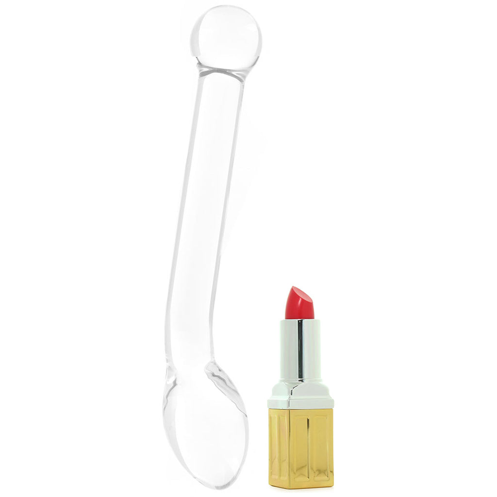 gläs 8 Inch Slimline G-Spot Glass Dildo Dildo Sex Toys > G-Spot Dildos - Tophatter Daily Deals