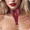 Master Series Captivate Collar with Body Chain in Red Bondage and Fetish > Leashes and Collars - Tophatter Daily Deals