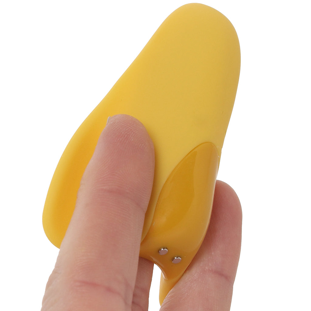 Satisfyer High Fly Finger Vibe in Yellow Vibrators > Clitoral Stimulators - Tophatter Daily Deals