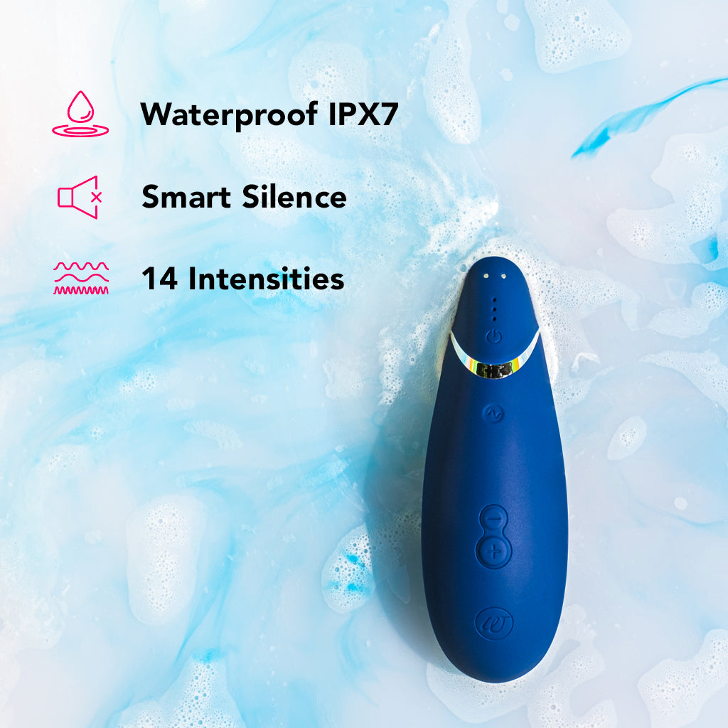 Womanizer Premium 2 Pleasure Air Stimulator in Blueberry Vibrators > Clitoral Stimulators - Tophatter Daily Deals