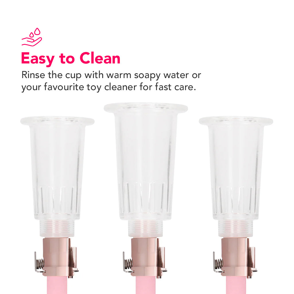 Pumped Rose Gold Clitoral & Nipple Pump Set in Medium Bondage and Fetish > Nipple Stimulators & Clamps - Tophatter Daily Deals