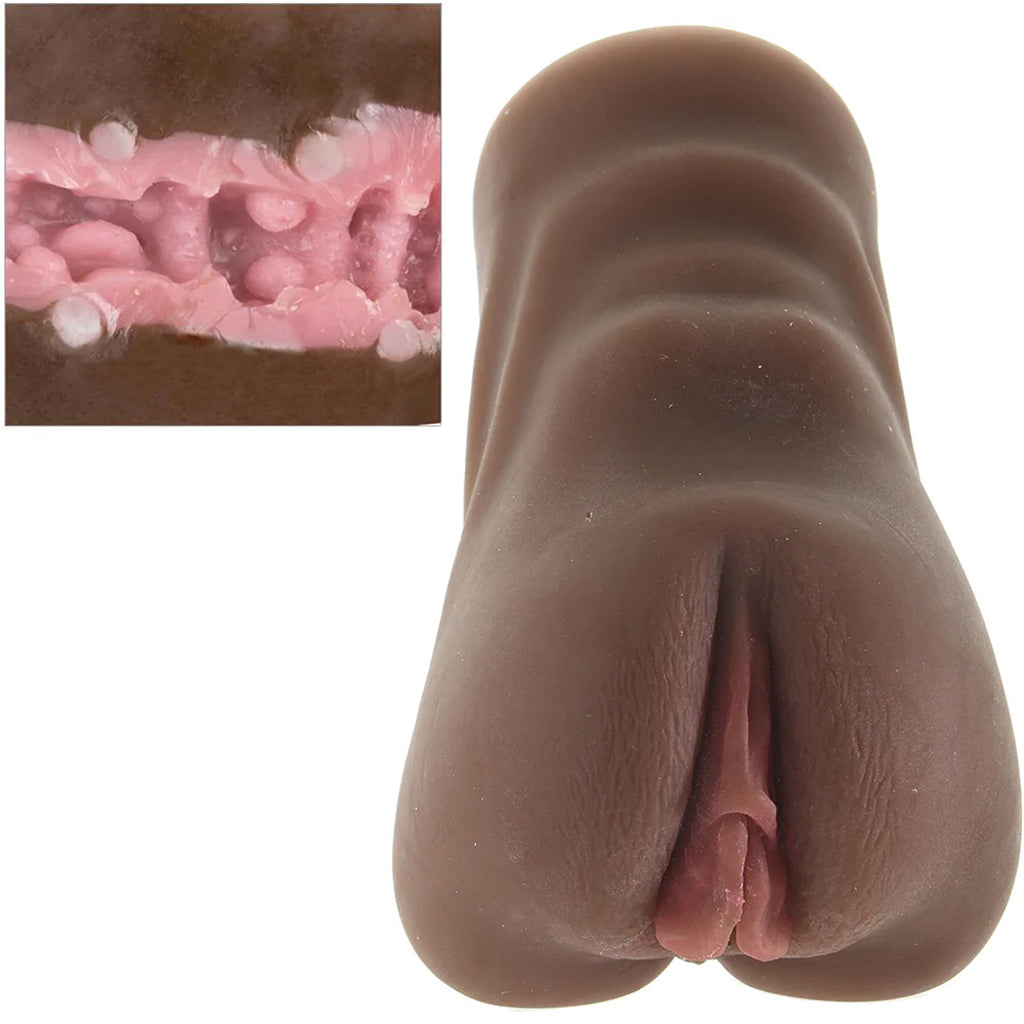 Stroke It Anatomical Pussy Stroker in Brown Male Masturbators > Pocket Strokers - Tophatter Daily Deals