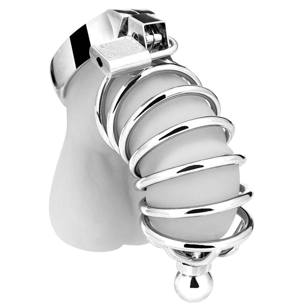 Blue Line Urethral Play Cage Bondage and Fetish > Cock and Ball Devices - Tophatter Daily Deals