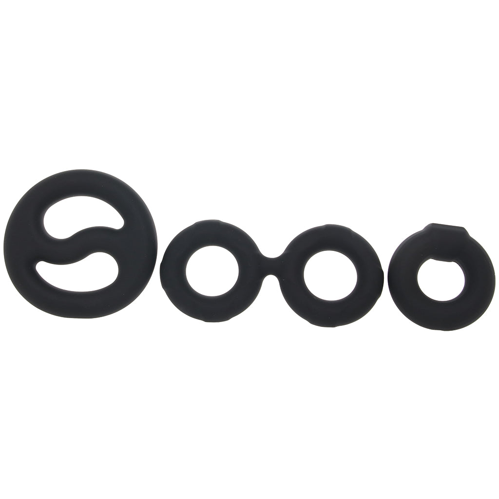 Performance Plus Throttle 3 Ring Set - Tophatter's Adult Sex Toys Online Cock Rings - Tophatter Daily Deals