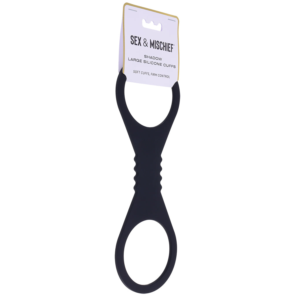 Sex & Mischief Shadow Silicone Cuffs in Large Bondage and Fetish > Wrist and Ankle Cuffs - Tophatter Daily Deals