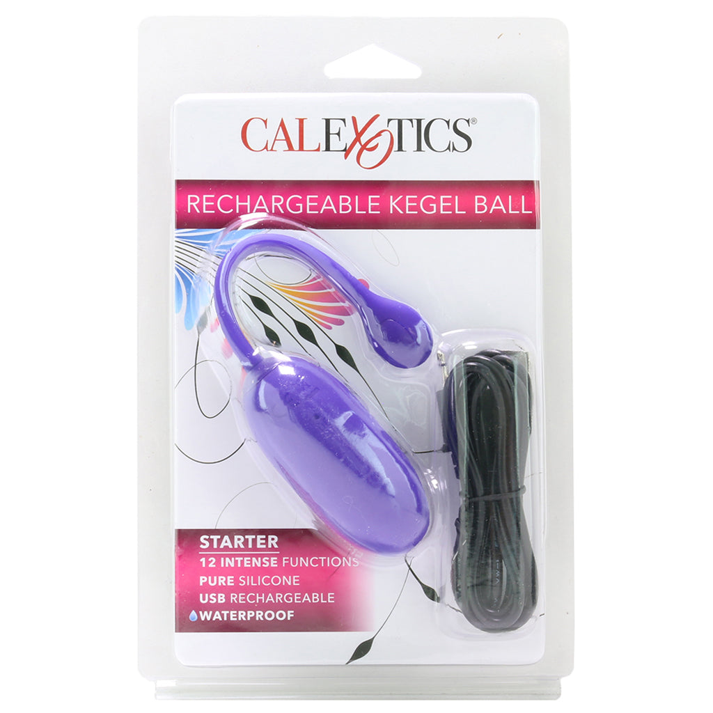 Starter Rechargeable Silicone Kegel Ball in Purple Kegel, Ben Wa and Pelvic Health Tools - Tophatter Daily Deals