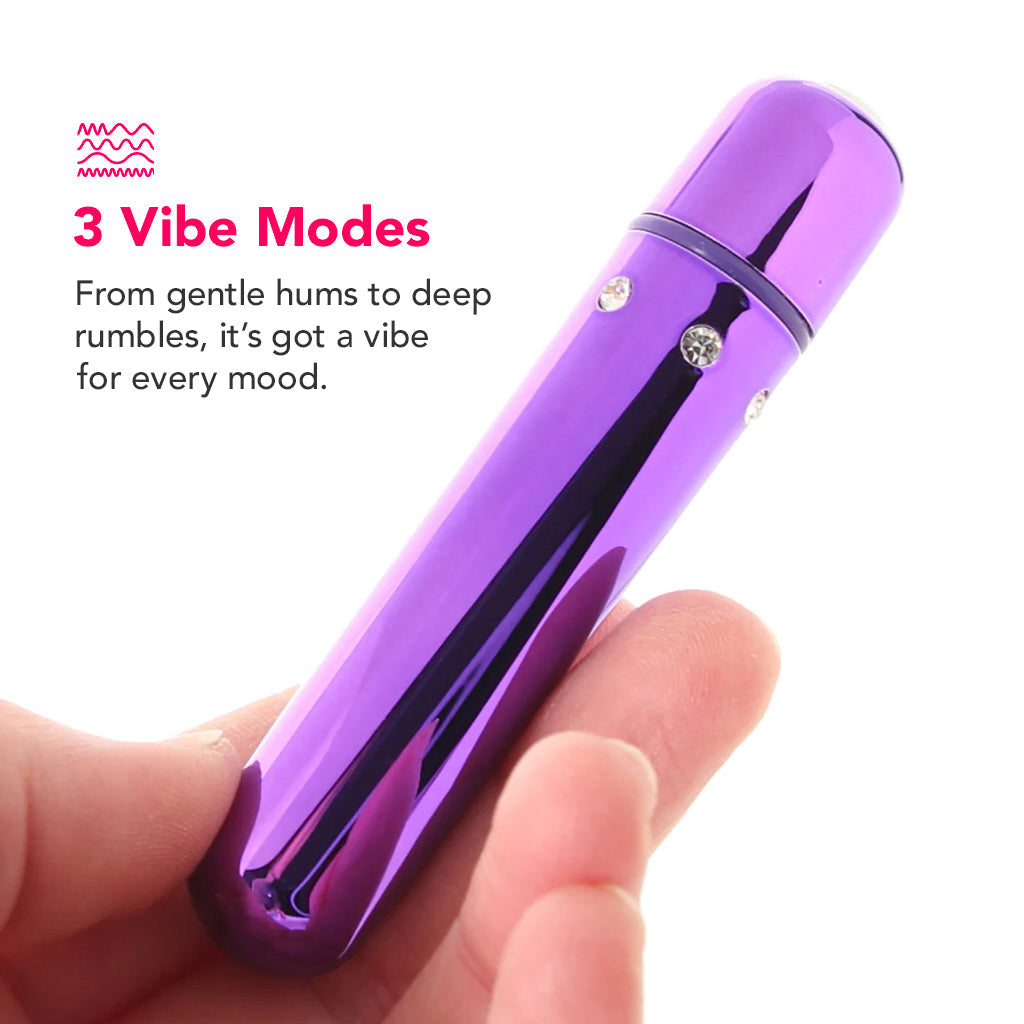 Crystal High Intensity Bullet 2 Vibe in Purple Vibrators > Bullet and Egg Vibrators - Tophatter Daily Deals