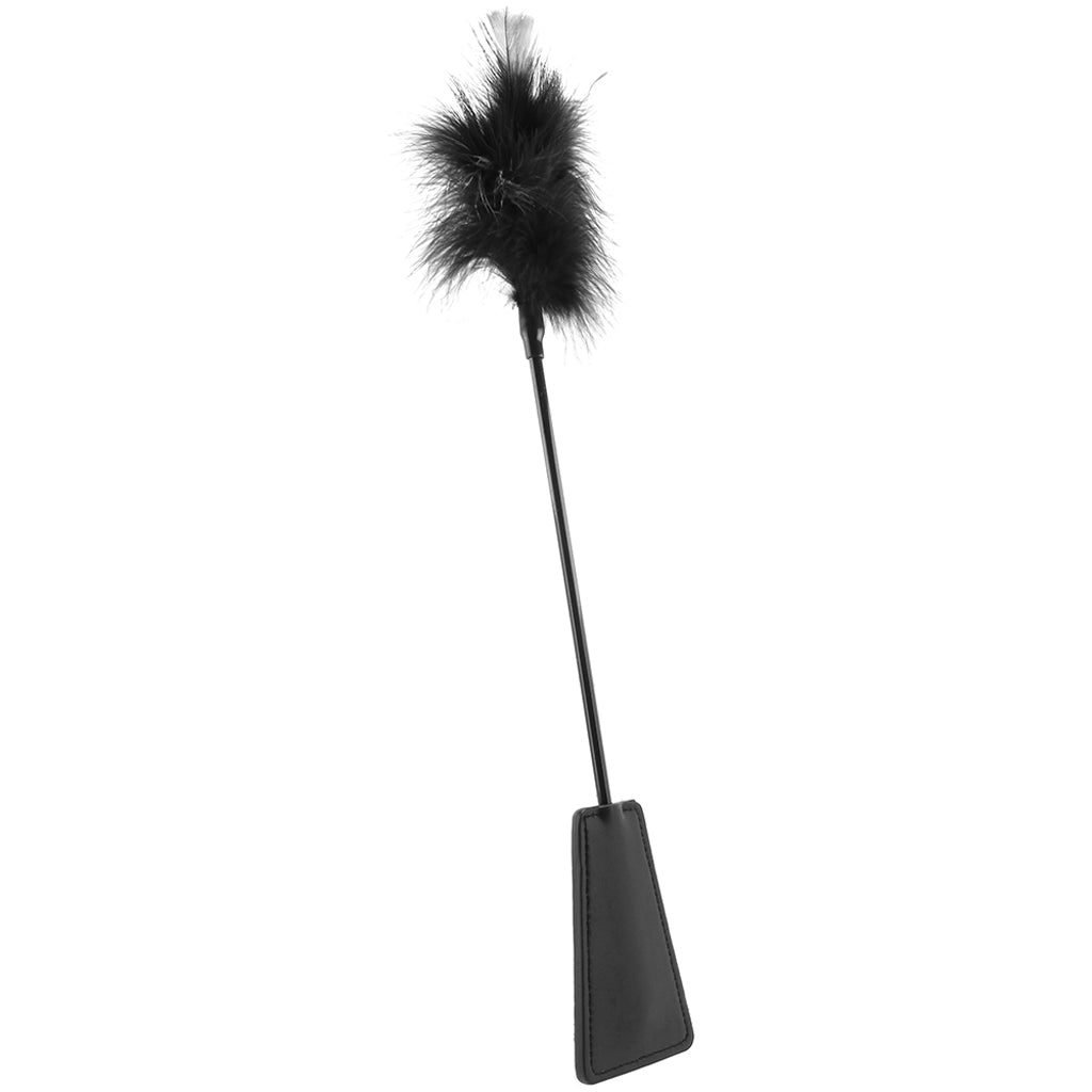Ouch! Feather Crop in Black - Tophatter's Adult Products Bondage and Fetish > Whips and Crops - Tophatter Daily Deals