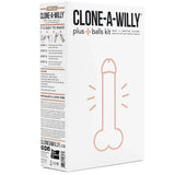 Clone-A-Willy & Balls Vibe Kit in Light Skin Tone Dildo Sex Toys > Realistic Dildos - Tophatter Daily Deals