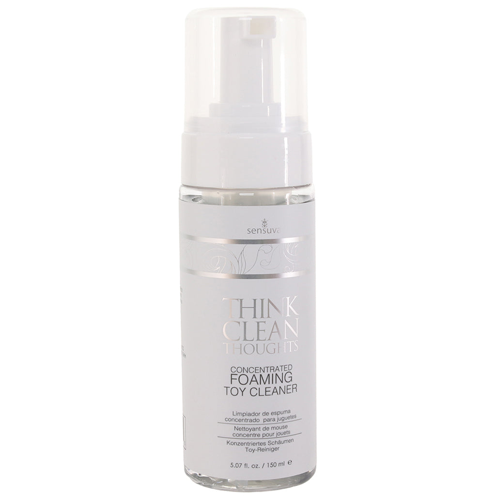 Think Clean Thoughts Foaming Toy Cleaner 5.07oz - Tophatter's Vibrator Deals Online Lubes and Lotions > Sex Toy Cleaner - Tophatter Daily Deals