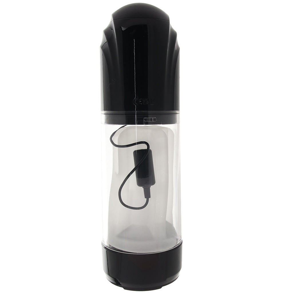 Pumped TechnoThrust Waterproof Masturbator - Tophatter's Adult Sex Toys Online Male Masturbators > Auto Strokers - Tophatter Daily Deals