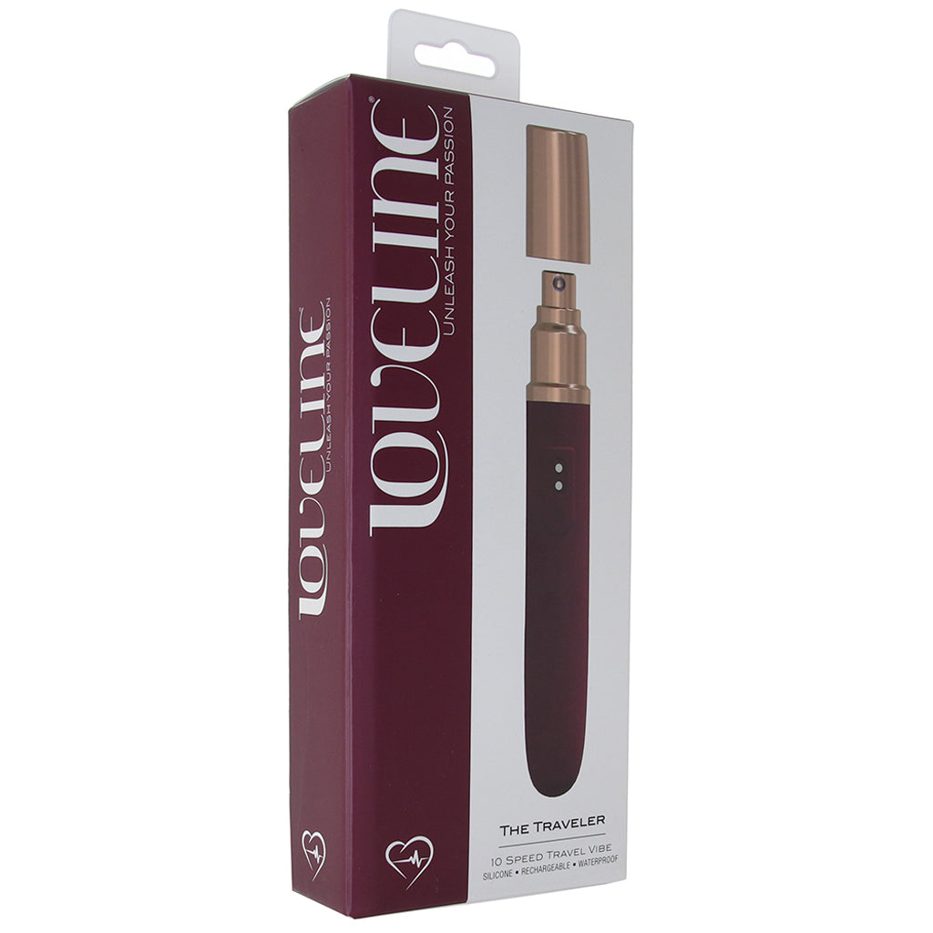Loveline The Traveler Vibe in Burgundy Vibrators > Bullet and Egg Vibrators - Tophatter Daily Deals