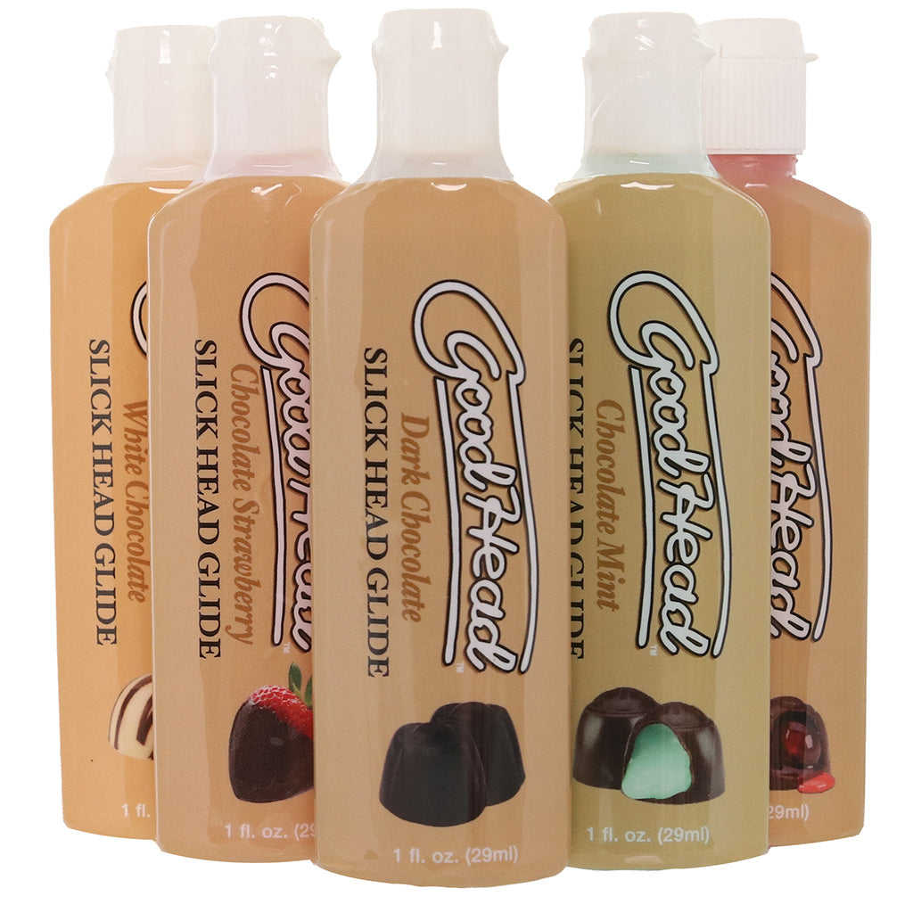 GoodHead Chocolates Slick Head Glide Pack Lubes and Lotions > Flavored Sex Lubes - Tophatter Daily Deals