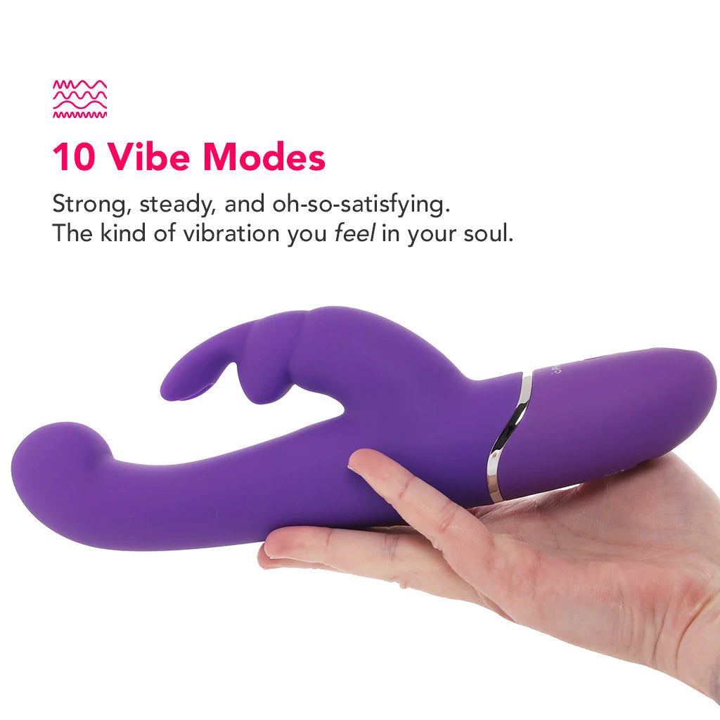 PinkCherry G-Spot Stroker Rabbit Vibe in Purple Vibrators > Rabbit Vibrators - Tophatter Daily Deals