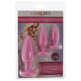 First Time Crystal Booty Anal Plug Set in Pink Anal Sex Toys > Butt Plugs - Tophatter Daily Deals