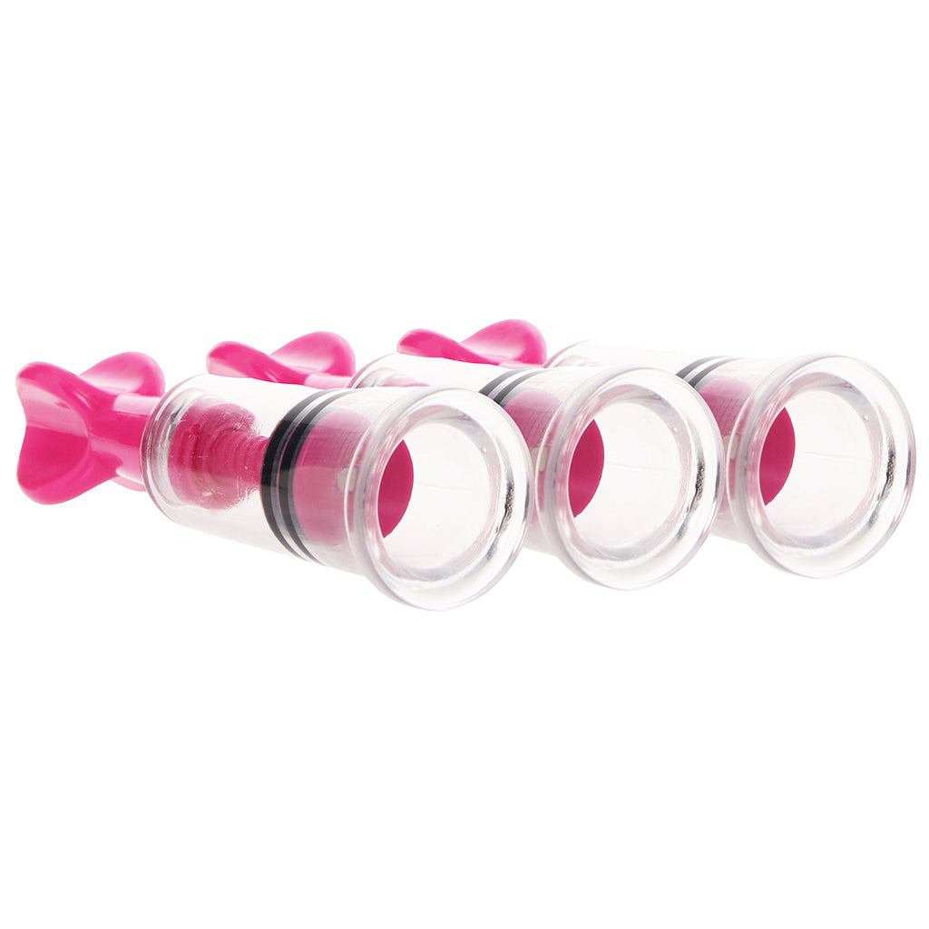 Size Matters MAXtwist Clit & Nipple Sucker Set in Pink Bondage and Fetish > Nipple Stimulators & Clamps - Tophatter Daily Deals