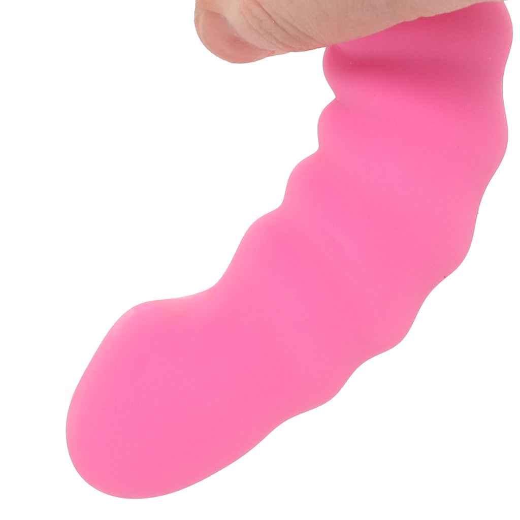 Colours 5 Inch Ribbed Remote Vibe in Pink Vibrators > G-Spot Vibrators - Tophatter Daily Deals
