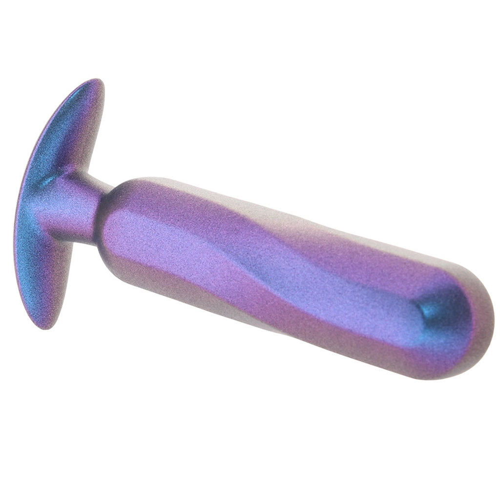 Ouch! Smooth Silicone Oblong Butt Plug in Metallic Blue Anal Sex Toys > Butt Plugs - Tophatter Daily Deals