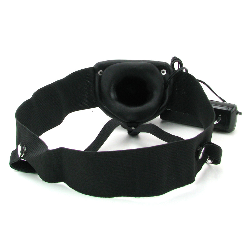 Fetish Fantasy Hollow Vibrating Strap-On in Black - Tophatter's Adult Products Vibrators > Strap-On & Wearable - Tophatter Daily Deals