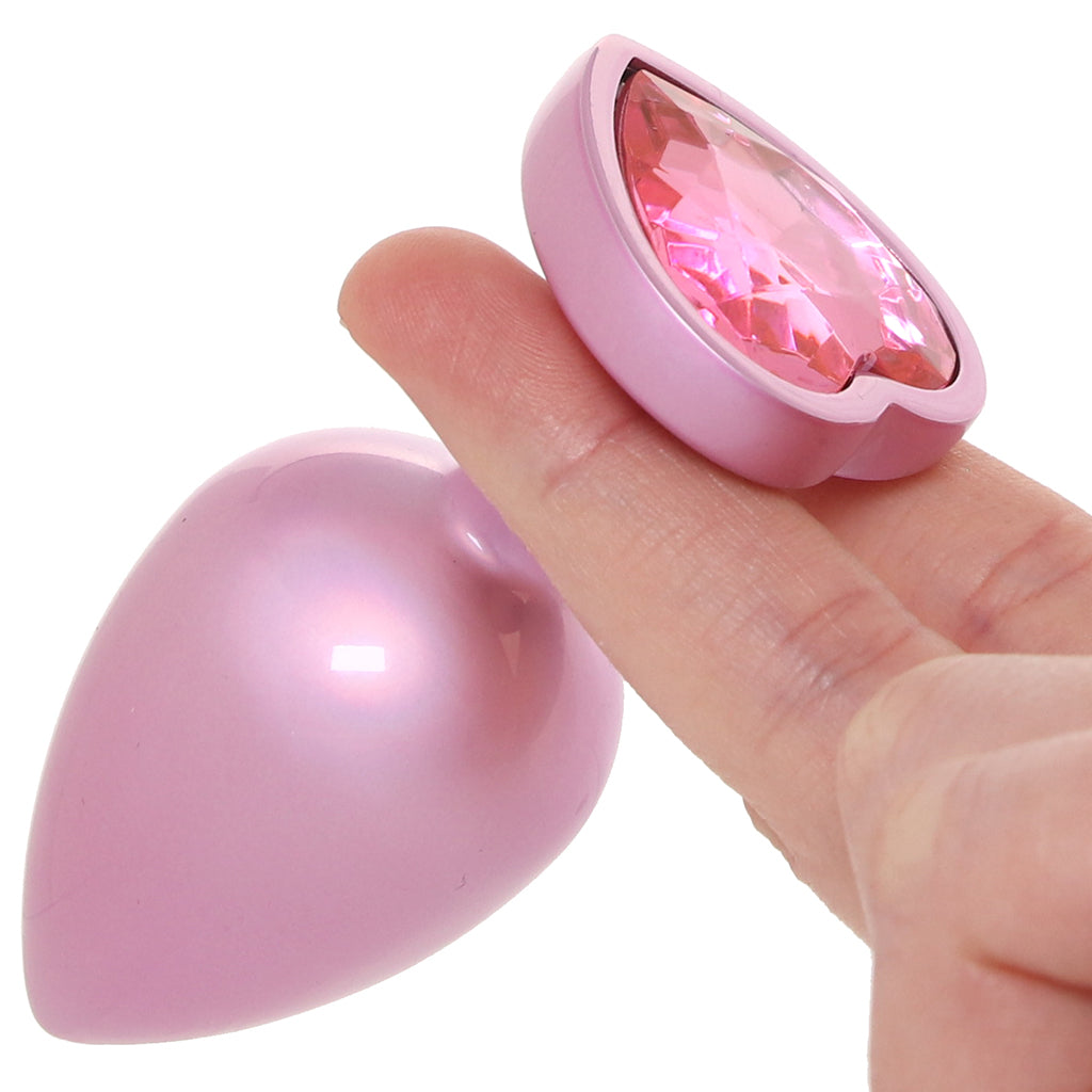 Booty Bling Pink Metal Jewelled Butt Plug in Large Anal Sex Toys > Butt Plugs - Tophatter Daily Deals