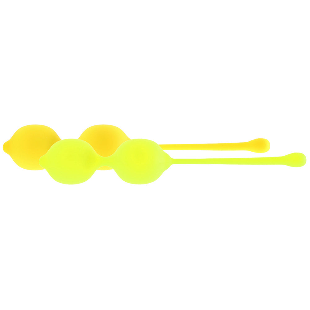 Lemon Squeeze.Relax.Repeat Kegel Dual Training Set - Tophatter's Adult Sex Toys Online Kegel, Ben Wa and Pelvic Health Tools - Tophatter Daily Deals