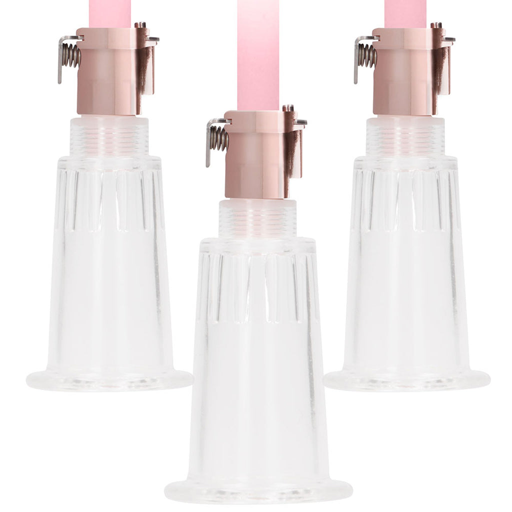 Pumped Rose Gold Clitoral & Nipple Pump Set in Large Bondage and Fetish > Nipple Stimulators & Clamps - Tophatter Daily Deals