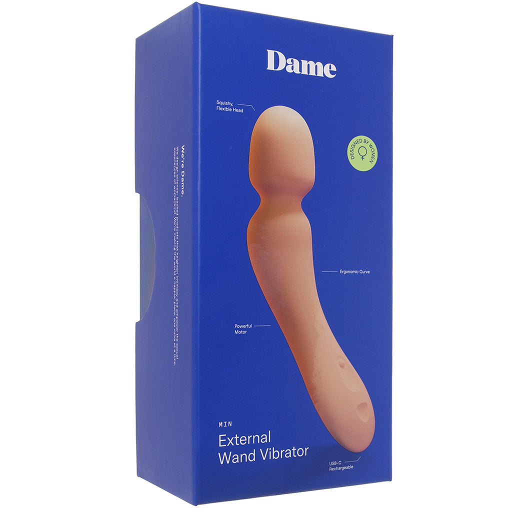 Dame Min External Wand Vibe in Papaya - Tophatter's Vibrator Deals Online Vibrators > Wands - Tophatter Daily Deals