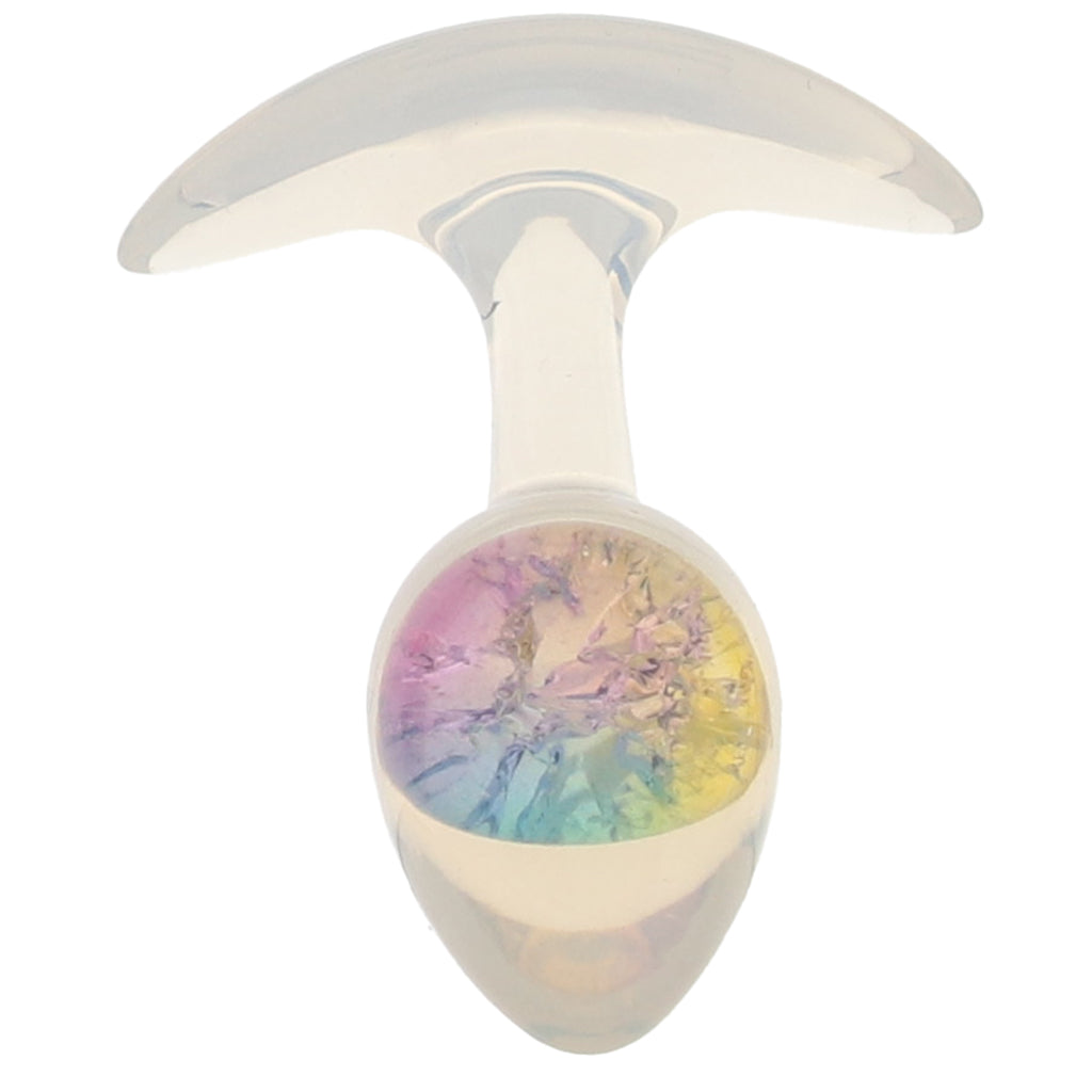 Glams Cosmic Rainbow Butt Plug in Small - Tophatter's Adult Sex Toys Online Anal Sex Toys > Butt Plugs - Tophatter Daily Deals