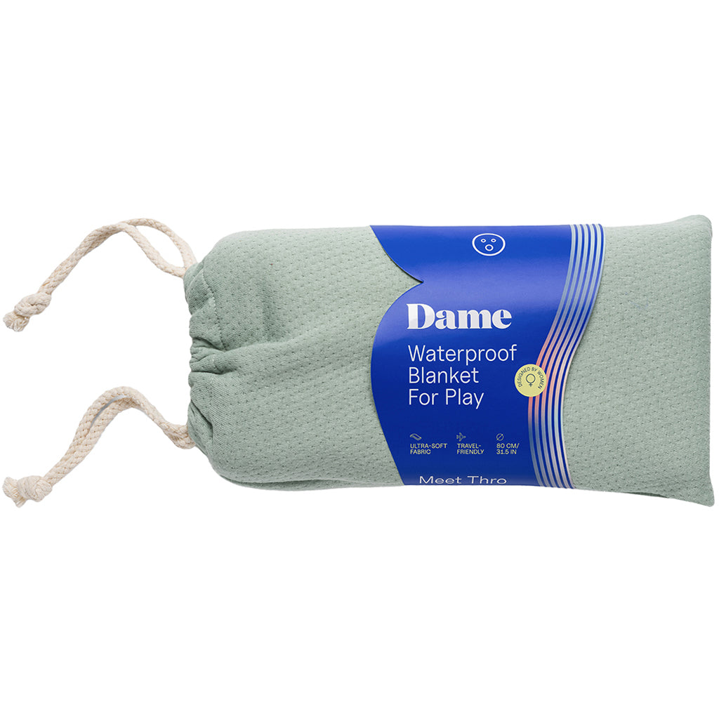 Dame Thro Travel Waterproof Blanket in Sage - Tophatter's Adult Sex Toys Online Bondage and Fetish > Tools & Accessories - Tophatter Daily Deals