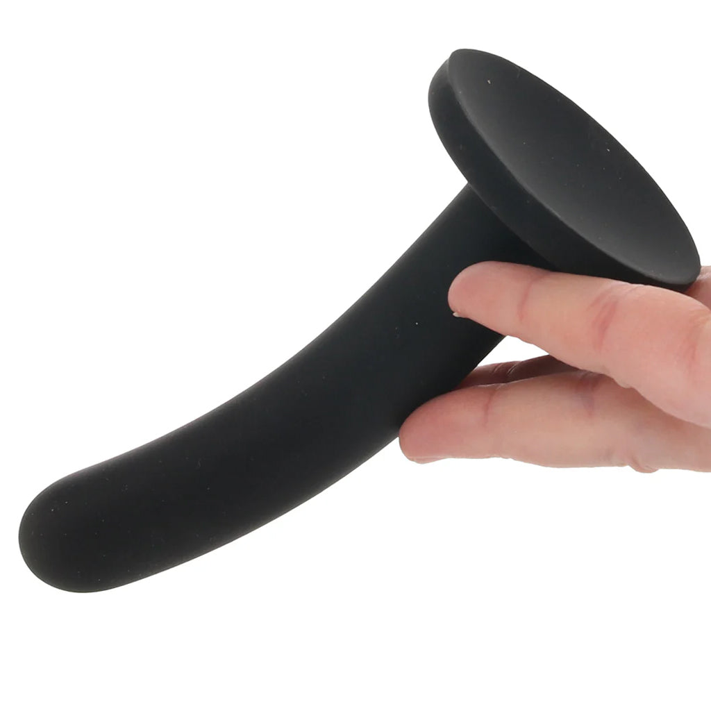 PinkCherry Premium 6 Inch Black Silicone Slim Anal Dildo Dildo Sex Toys > Anal Dildos - Tophatter Daily Deals