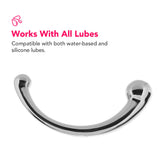 PinkCherry 8 Inch Stainless Steel Curved G-Spot Dildo Dildo Sex Toys > G-Spot Dildos - Tophatter Daily Deals