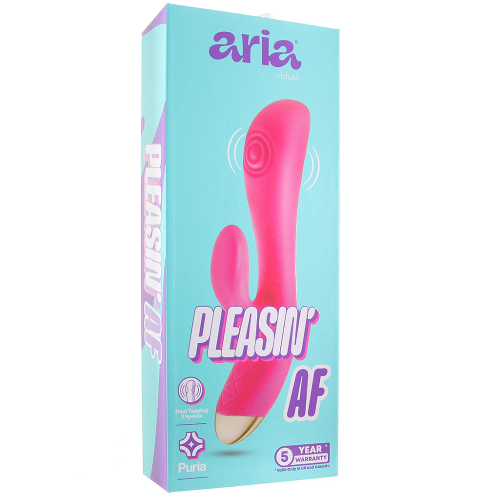 Aria Pleasin' AF Rabbit Vibe Vibrators > Rabbit Vibrators - Tophatter Daily Deals