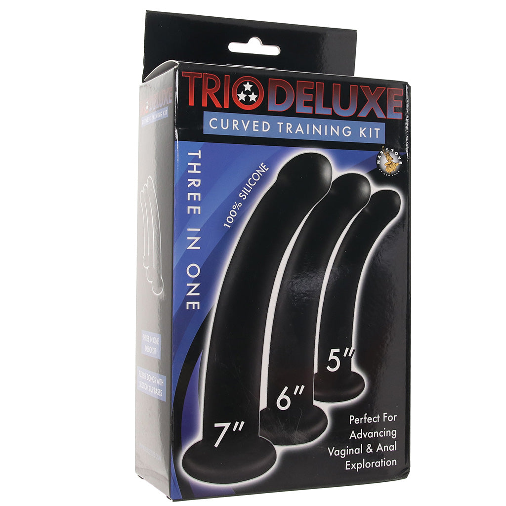 Trio Deluxe Curved Silicone Training Kit Dildo Sex Toys > Anal Dildos - Tophatter Daily Deals