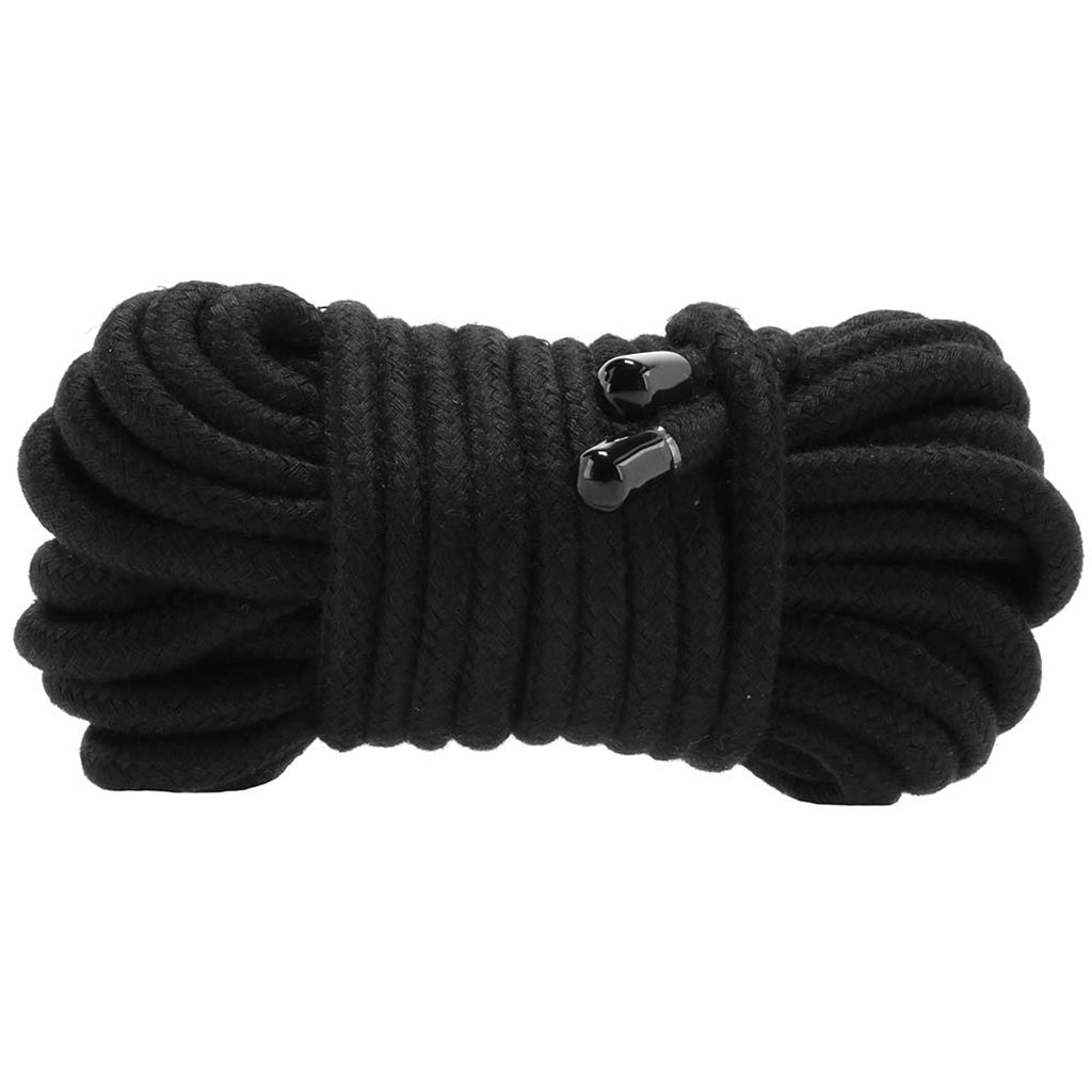 Ouch! Soft Japanese Rope 10 Meters in Black - Tophatter's Adult Products Bondage and Fetish > Restraints - Tophatter Daily Deals