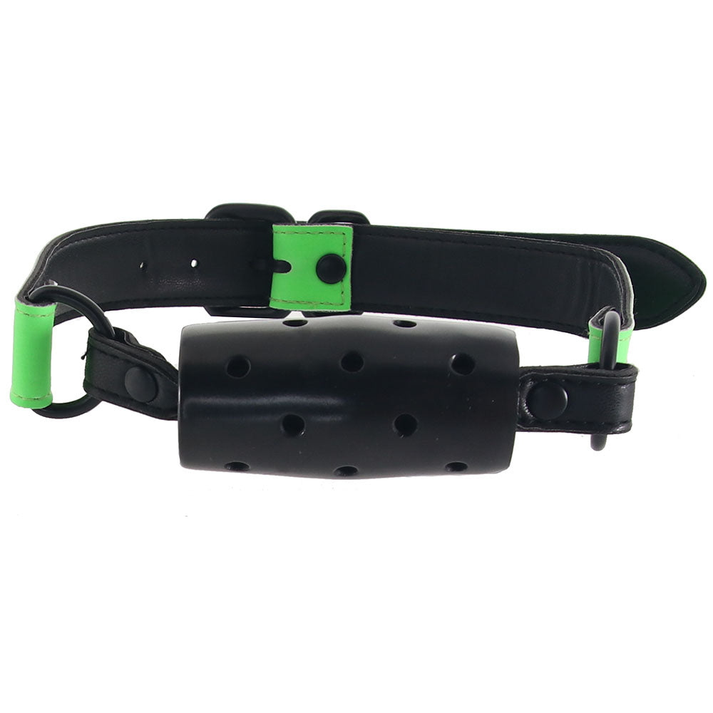 Ouch! Glow in the Dark Breathable Cylinder Gag Bondage and Fetish > Ball Gags & Mouth Restraints - Tophatter Daily Deals