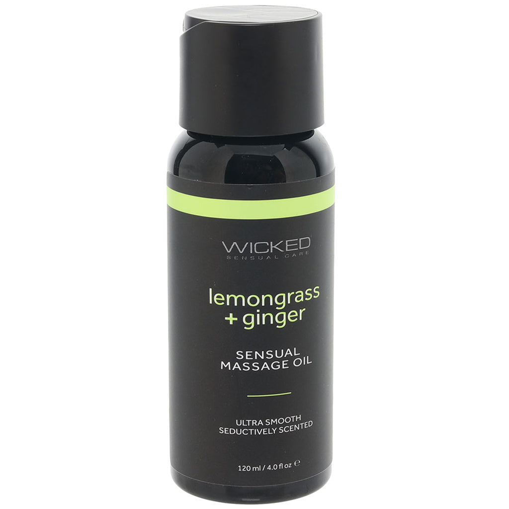 Sensual Massage Oil 4oz/120ml in Lemongrass & Ginger Lubes and Lotions > Erotic Massage Oils - Tophatter Daily Deals